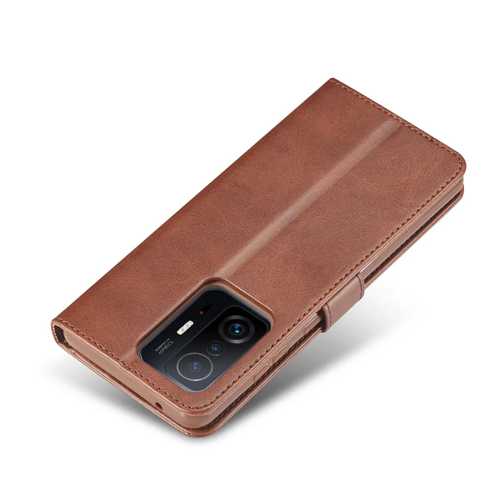 Leather Wallet & Silicone Flip Cover Case