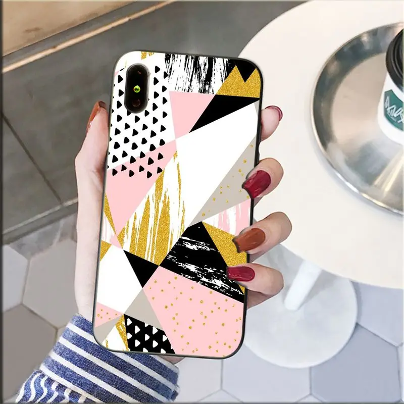 gold marble collage Black Pink White marble collage