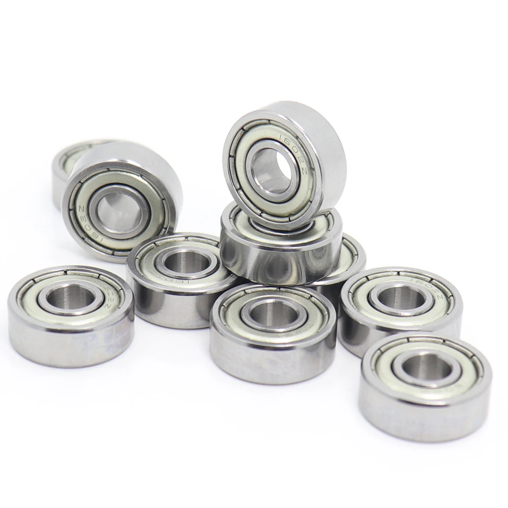 

1602ZZ Bearing 6.35x17.462x6.35 mm ABEC-1 10PCS Inch 1602 ZZ Z Ball Bearings 1602-2Z Bearing