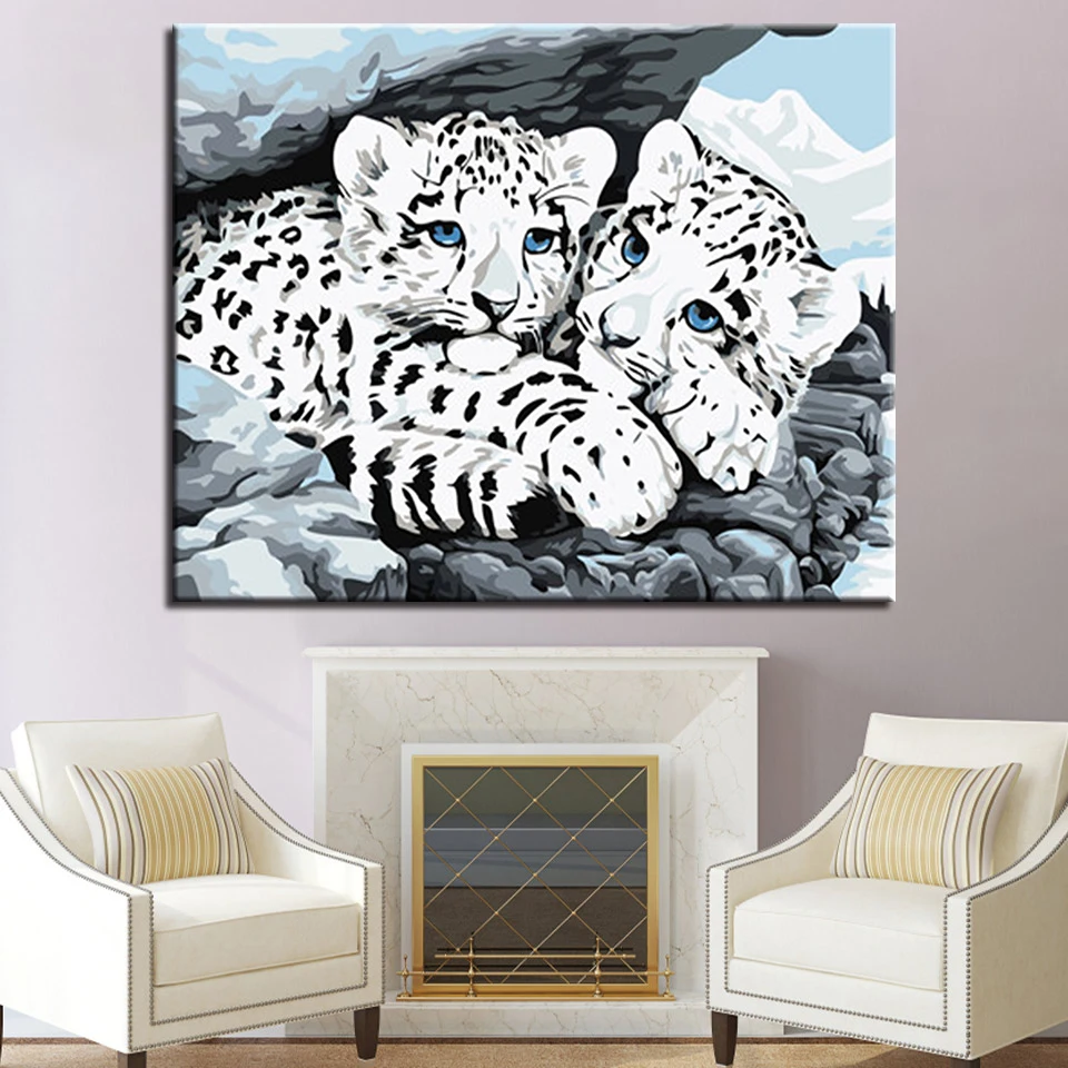 Snuggle up DIY Painting By Numbers Calligraphy Acrylic Paint Wall Art Picture For Home Decors | Дом и сад