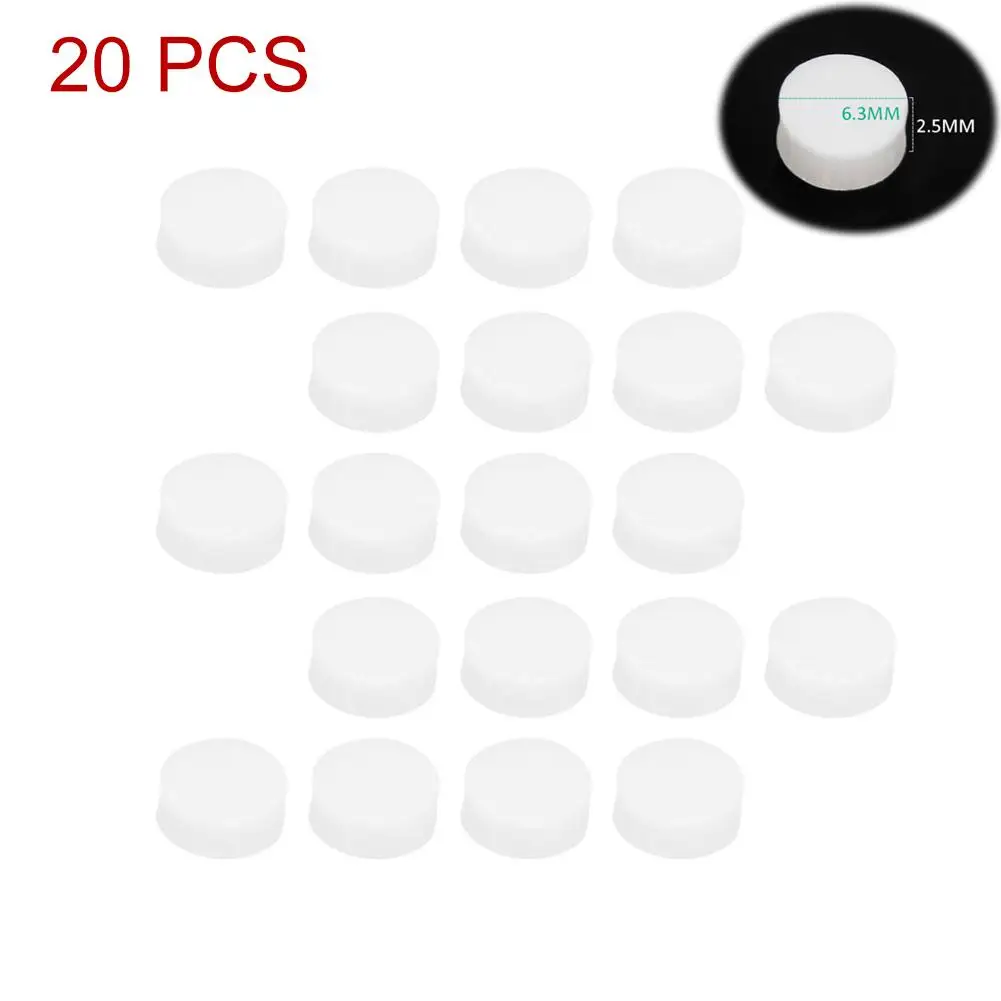 

20 PCS White Pearl Shell Dot Inlays Fretboard Dots For Guitar Ukulele Mandolin Banjo 6MM 6.3MM 3MM