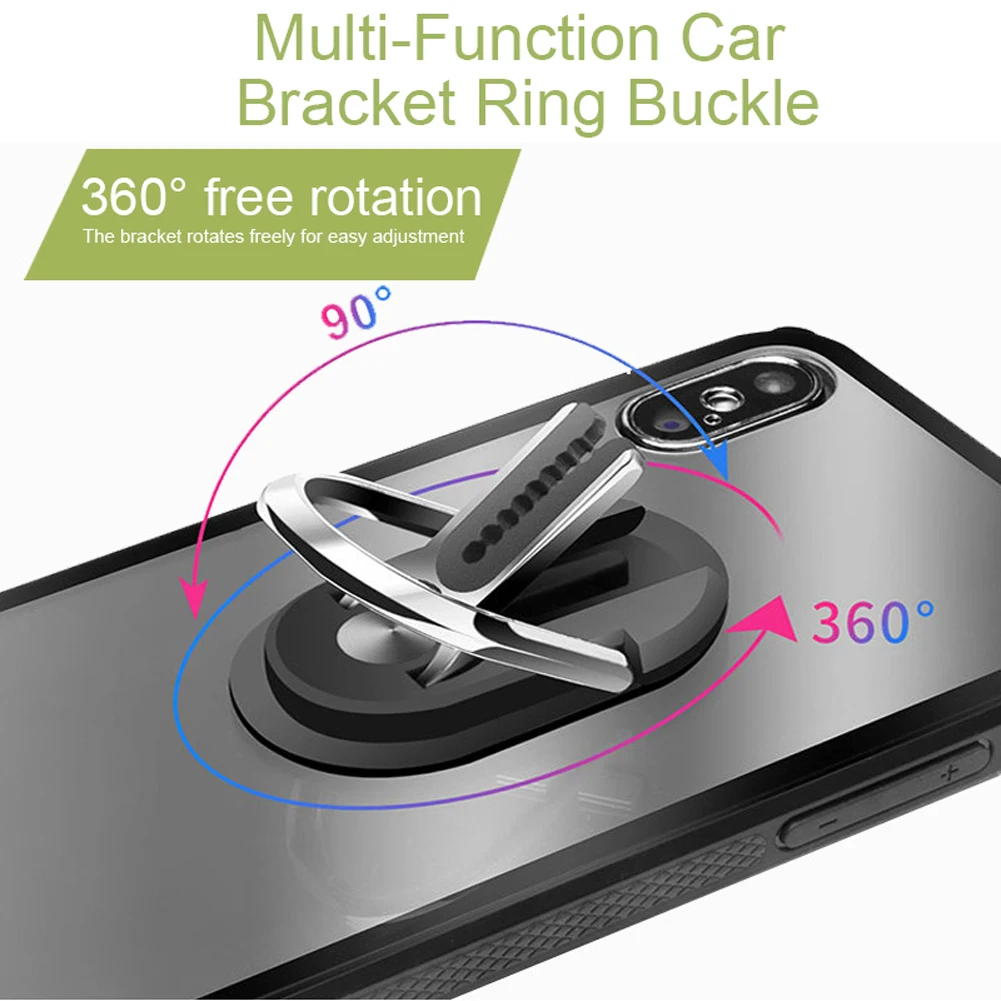 Автоматический кронштейн, универсальный автомобильный держатель для телефона на палец с вентиляционным отверстием, вращающийся на 360 градусов, подставка для телефона