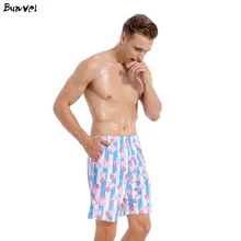 Bunvel Мужская одежда для плавания, мужские шорты для плавания, купальный костюм с рисунком поросенка, полосатые мужские спортивные шорты для бега