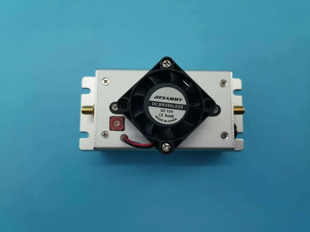 1M-1.2GHz 2W broadband RF power amplifier 16dB Adjustable with Cooling Fan 10khz 2ghz wideband 14bit software defined radios sdr receiver compatible with sdrplay driver