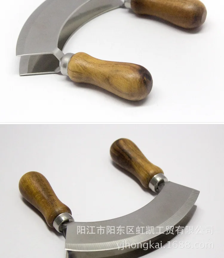 Кухонные принадлежности Splitter деревянная ручка двойной край нож гайки боковой нож ванильный резак shuang mian qie нож