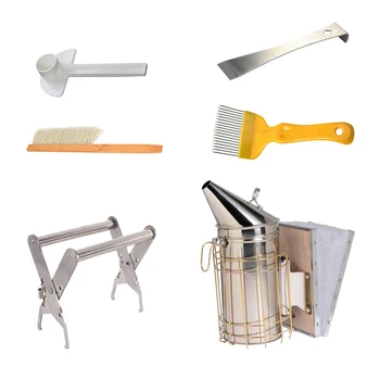 

New Beekeeping Equipment Beekeeping And Bee Tools Beehive Brush Frame Holder Uncapping Fork Beehive Beekeeper Supplies Hive Tool