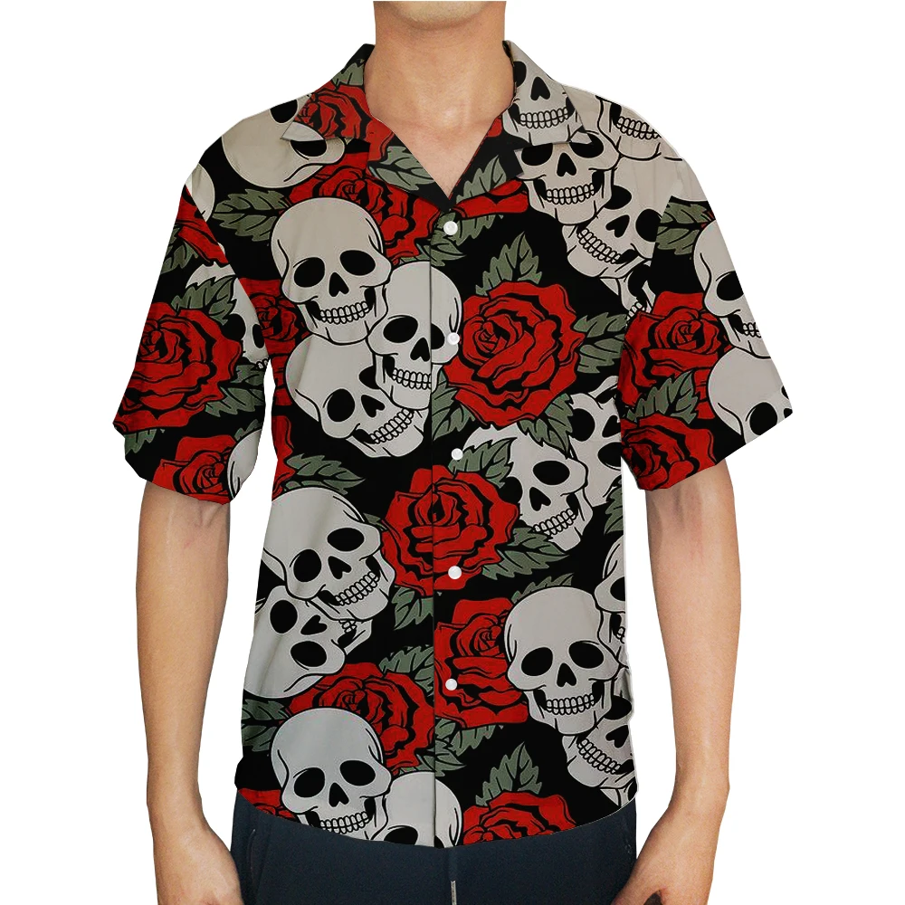 

Mens Simple Breathable Chemise Blanche Homme Print Casual Shirt