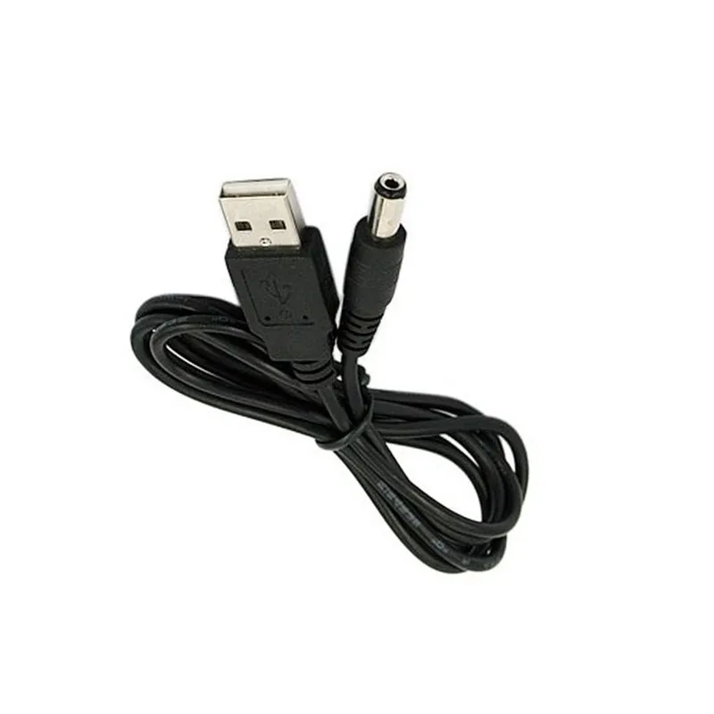 USB Port to 5.5mm / 2.1mm 5V DC Barrel Jack Power Cable Connector