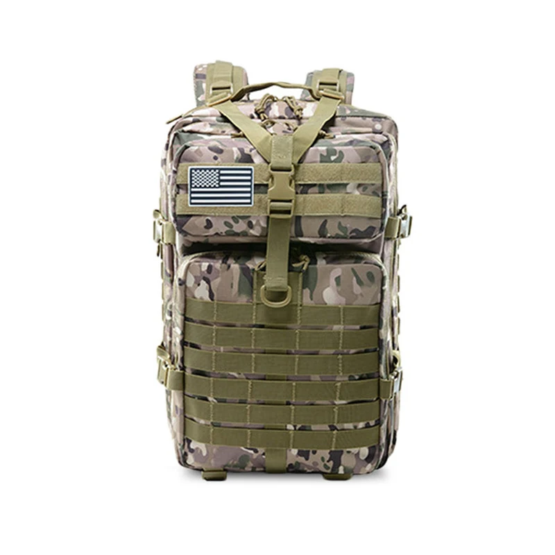 Открытый Военный Рюкзак Molle Oxford 45L водонепроницаемый тактический рюкзак спортивный походный рюкзак охотничьи сумки - Цвет: CP