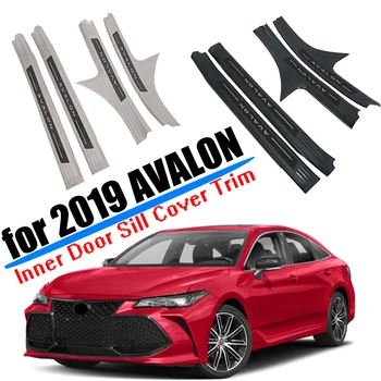 

For 2019 2020 Toyota Avalon Fuel Version Door Sill Threshold Cover Molding Trim ABS Plastic Carbon Fiber Car Styling Accessories
