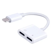 2 в 1 для Lightning адаптер для iPhone 7 зарядный адаптер для iPhone 8 7 Plus 10 X Зарядное устройство сплиттер для наушников адаптер