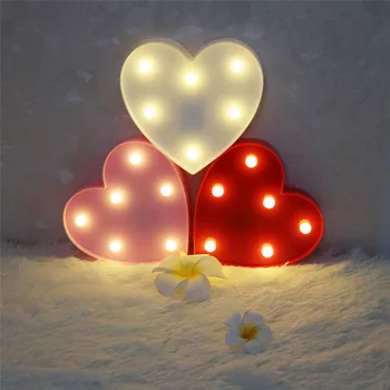 Lichtgevende Led Brief Nachtlampje Creatieve Hart Alfabet Nummer Batterij Lamp Romantische Bruiloft Valentijnsdag Decoratie Lichtgevende Led Brief Nachtlampje Creatieve Hart Alfabet Nummer Batterij Lamp Romantische Bruiloft Valentijnsdag Decoratie