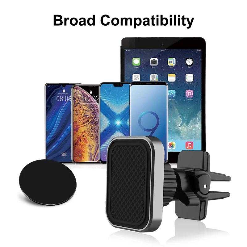 

XMXCZKJ Magnetic Car Phone Holder Air Vent Outlet Rotatable Mount Magnet Phone Mobile Holder Universal For mobile phone