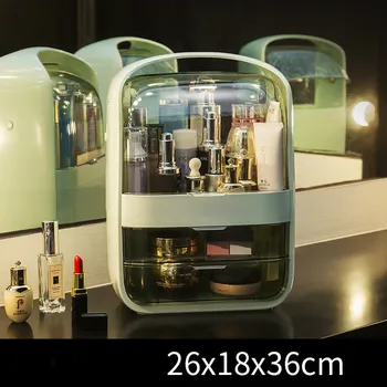 

New Makeup Organizer Cosmetics Organizer Jewelry Storage Makeup Box Container with Drawer Table Desktop Make Up Organizer Box