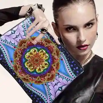 

DIY Clutch Bag Fashion Diamond Painting Handmade Embroidery Painting Storage Bag Wallet