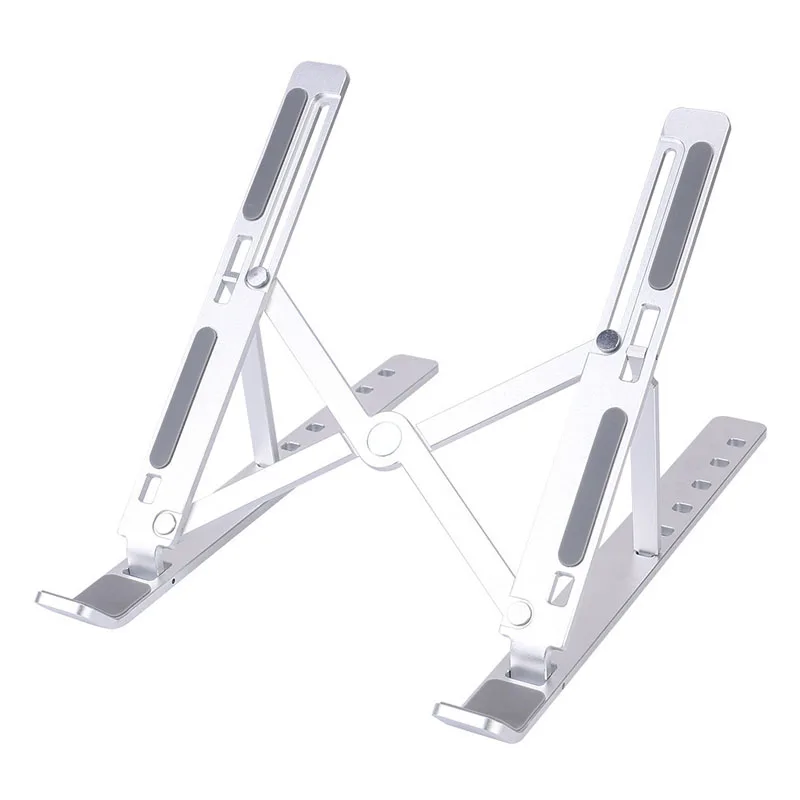 

Adjustable Laptop Stand Rack Holder X Style Foldable Aluminum Alloy Office Desktop Notebook Holder Desk For 7-15 Inch Macbook