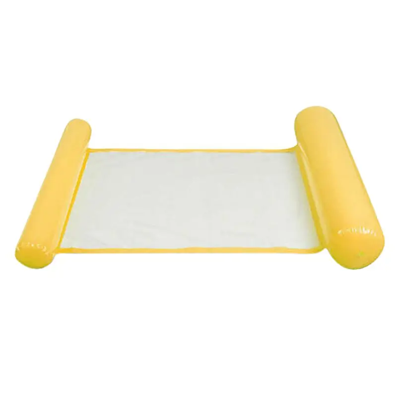 Летний надувной плавающий гамак ряд бассейн надувные матрасы складной водный спортивный стул плавающая спальная Подушка кровать стул - Цвет: A-Yellow
