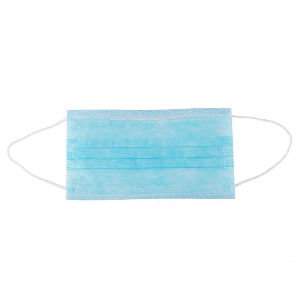 

50Pcs Non-woven Fabric Disposable Mouth Masks Adult Anti Haze Mask Anti-dust Mouth Masks Windproof Mouth Face Masks