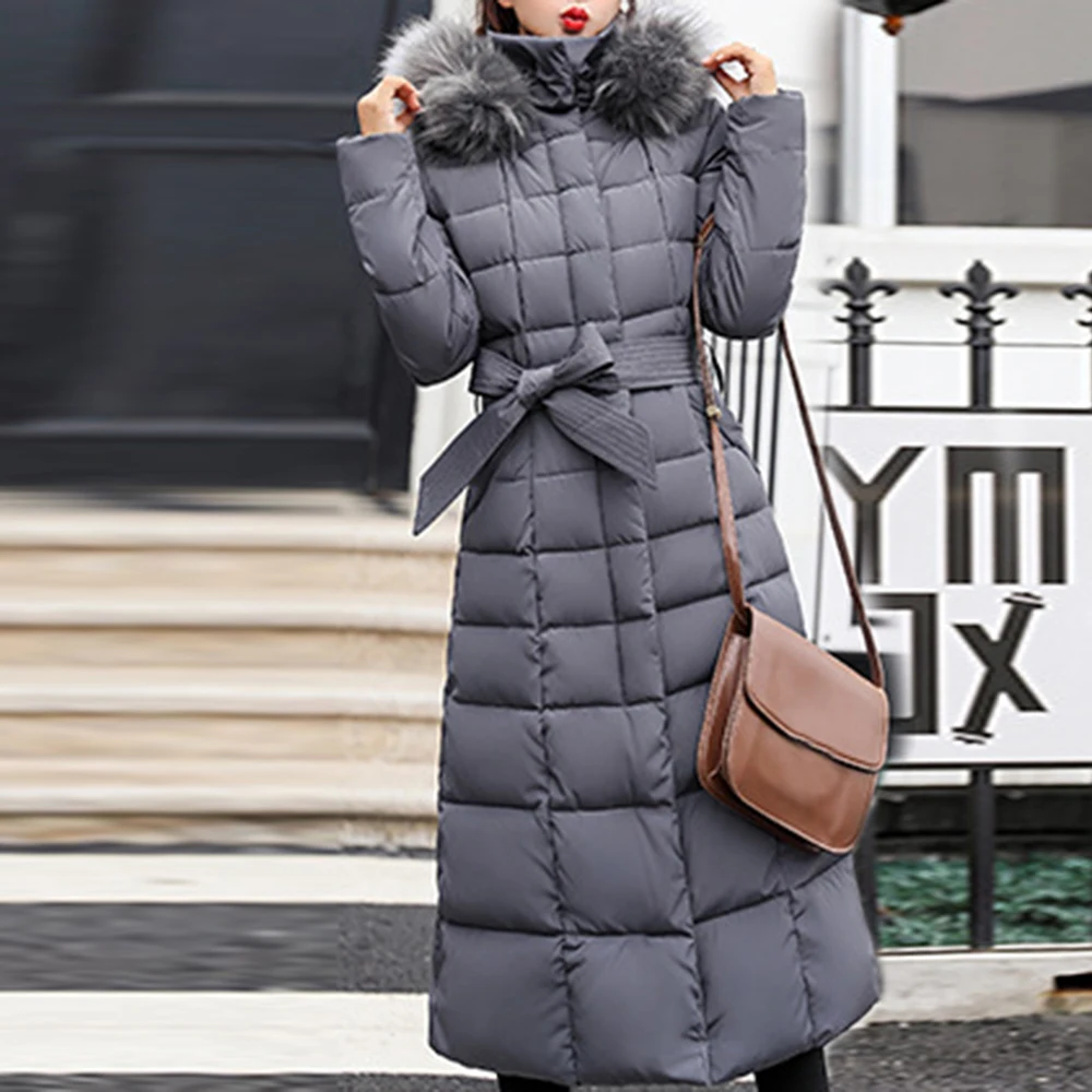 LOOZYKIT, стиль, Трендовое пальто для женщин, зимняя куртка с хлопковой подкладкой, теплое Макси-пальто, женское длинное пальто, парка, Женская куртка