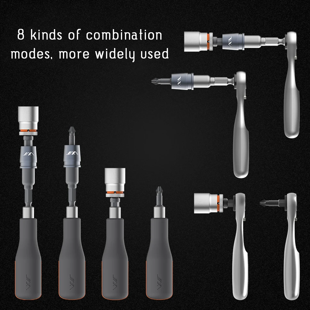 41-in-1 1/4" Multifunctional Ratchet Wrench Set Bits Screwdriver Kit DIY Household Repairing Maintenance Tools