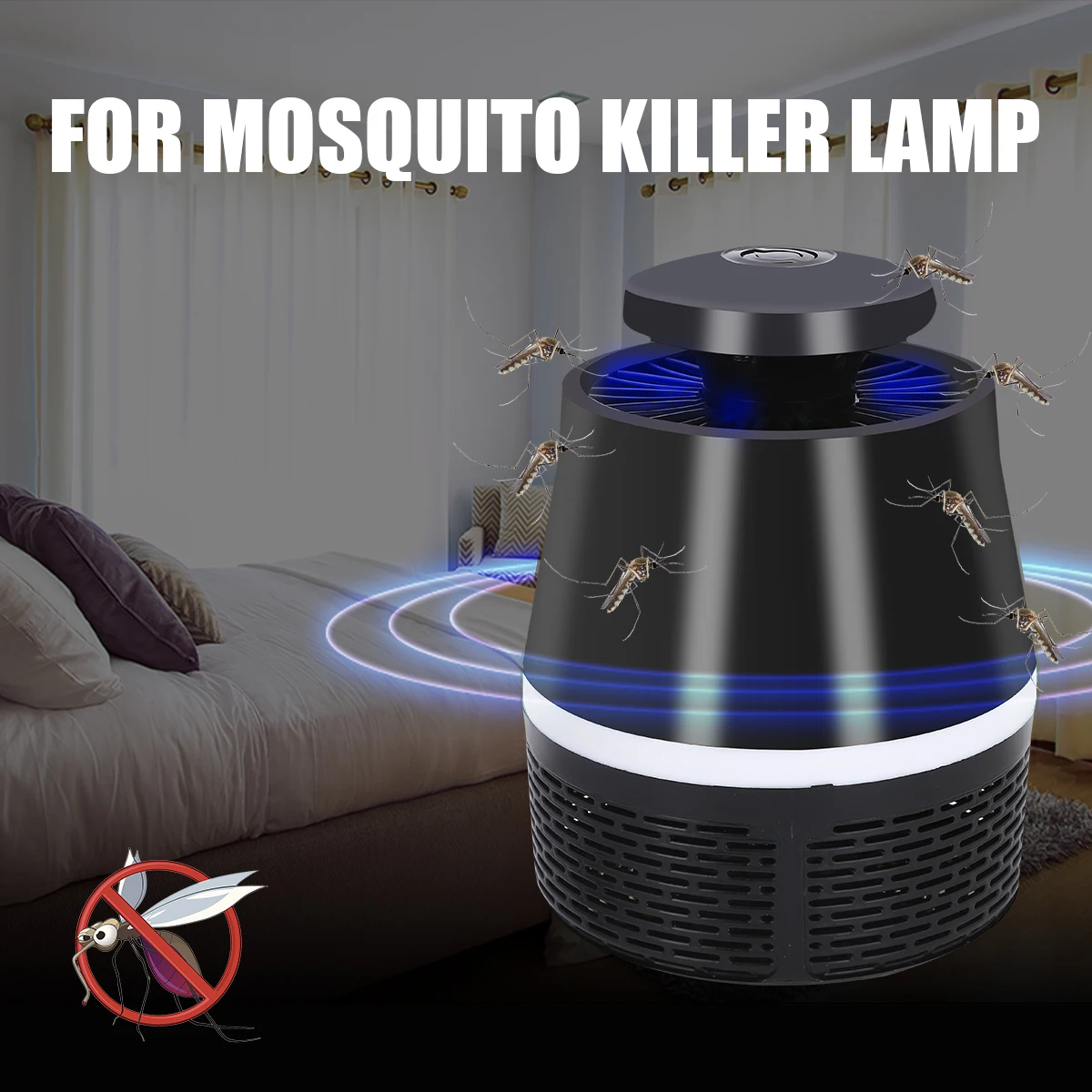 5 V USB Mosquito Убийца лампы тишина насекомые амбарные вредители Fly мухобойка Photocatalys ловушка светодиодный Управление УФ