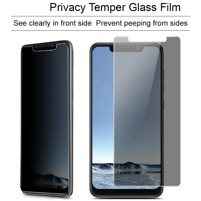 Glare Peeping Anti Spy Screen Protector For Mi A2 Lite A1 9T Pro 9 Se Protective Glass For Xiaomi Mi 6 8 Lite Pro 8 Se Explorer