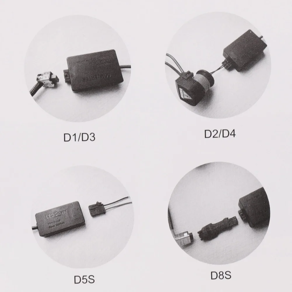 D1 D2 D3 D4 D5 D8 LED Headlight 91
