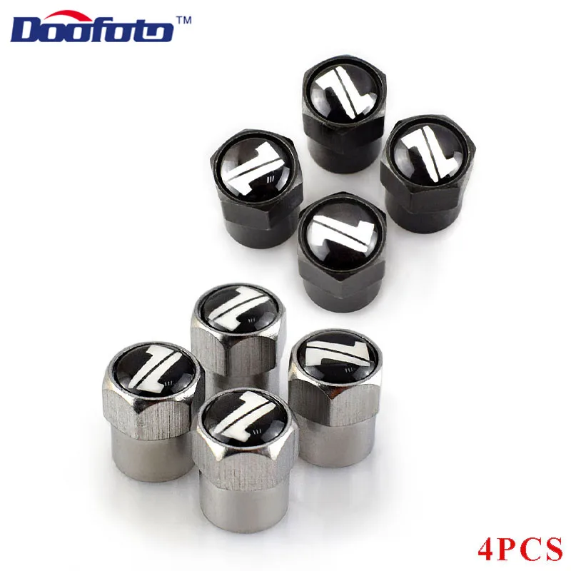 Doofoto 4x Car Valve Caps For Toyota Noah Corolla CHR RAV4 Avensis Auris Camry Accessories Wheel Tyre Tire Stem Cover Universal