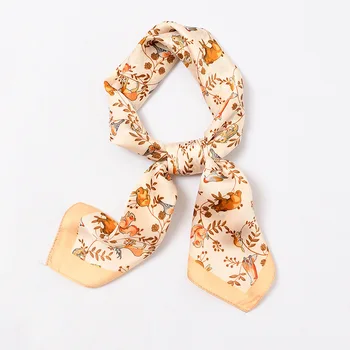 

New Floral Head Scarf Print Square Foulard Print Cartoon Cute Bandana Bandeau [3829]