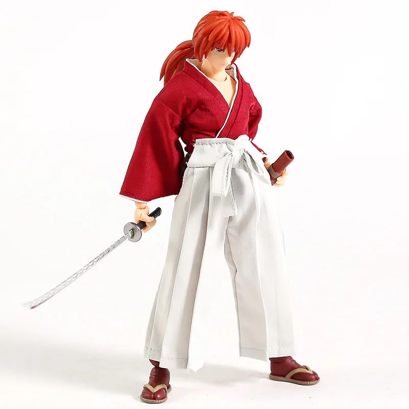 Dasin GT Модель 6 дюймов Rurouni Kenshin Himura Kenshin ПВХ фигурка Коллекционная модель игрушки(настоящая одежда