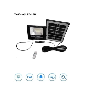 

100/75 Led Solar light lamp floodlight LED Street For Home Garden Fence Detection Wall leds Waterproof indoor remote timer split
