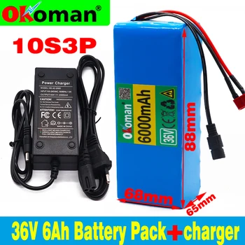 

18650 lithium battery 36 V 6ah 500 W electric bicycle with PVC box for electric bicycle+charger