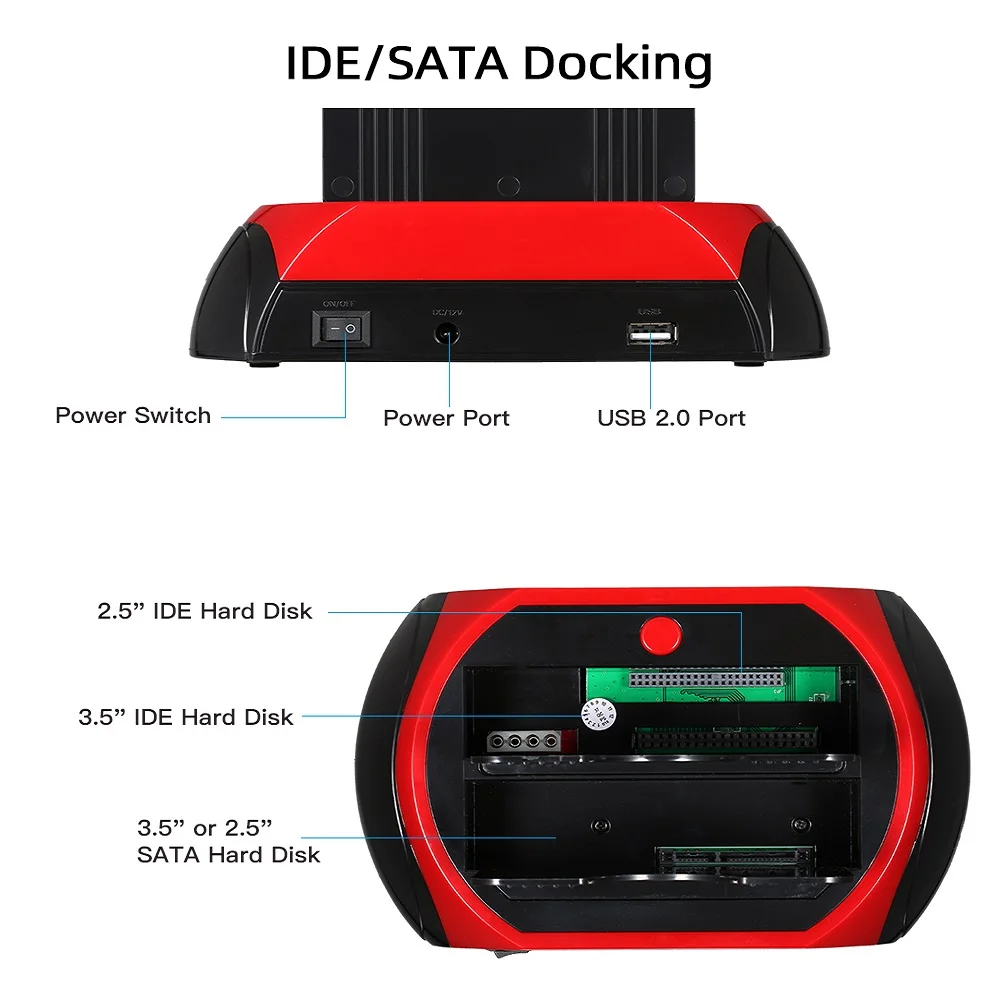 Acheter TISHRIC ALL In One HDD Docking/Dock Station HD Dual SATA