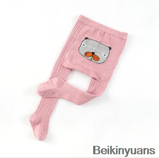 pink Детские колготки, хлопковые детские колготки, детские чулки с рисунком, детские колготки для мальчиков и девочек, От 1 до 8 лет, чулки для малышей - Цвет: pink