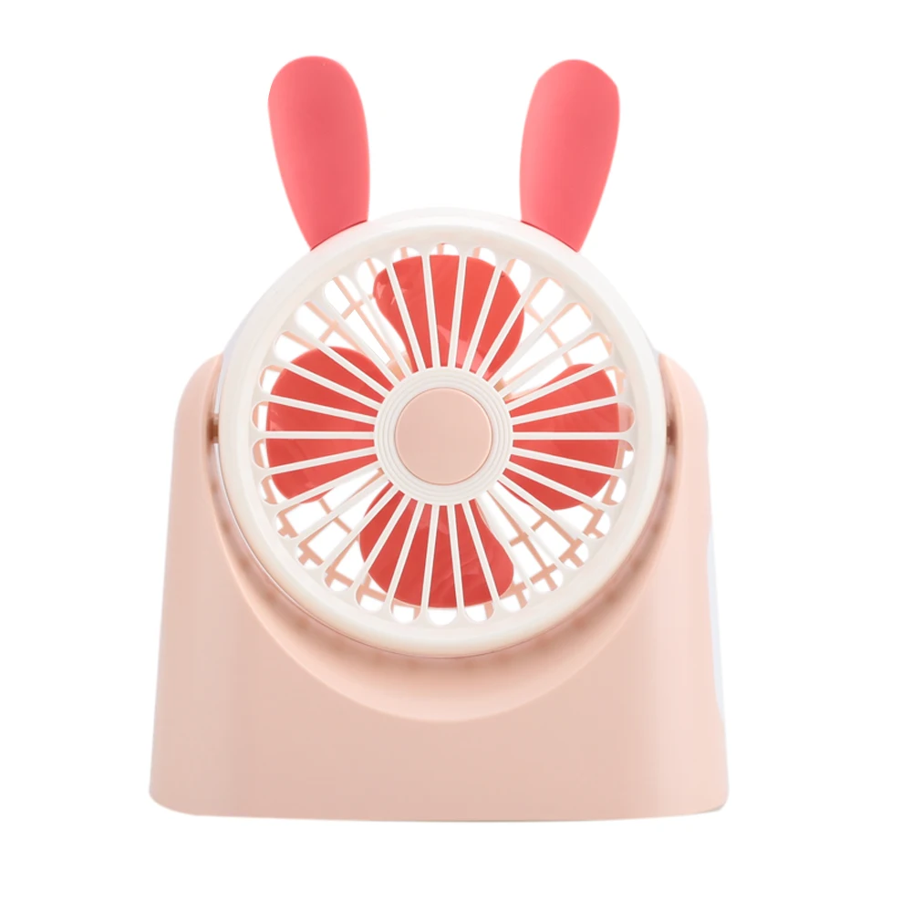 Pocket Fan Folding Fan Air Cooler ABS+TPE Mini Portable Cute with Light Desktop Summer Gift Travel