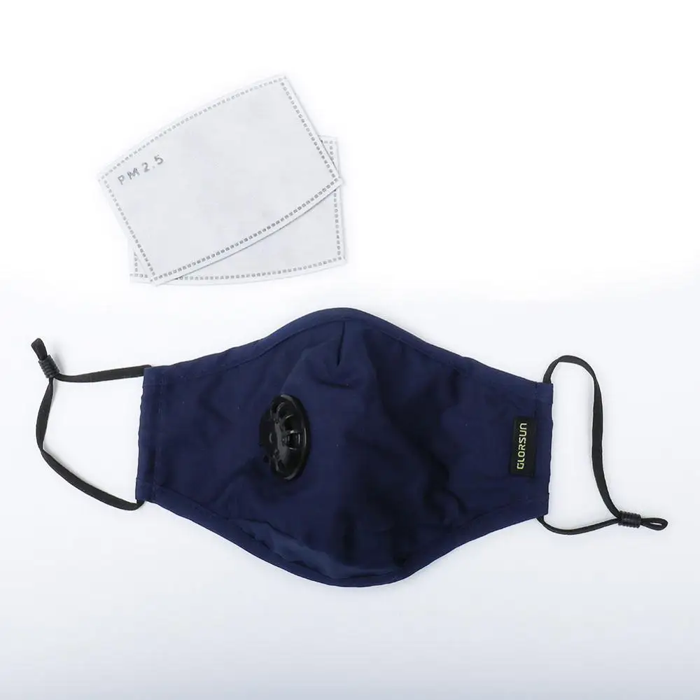 pm2.5 Unisex Black cloth face Kpop Mouth Masks Washable Cotton Anti Dust Protective Reusable Shield Wind Proof anime Mouth Cover