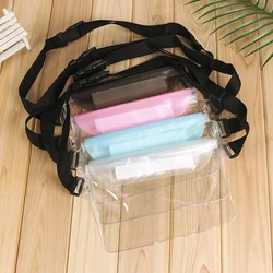 3 Layers Waterproof Sealing Drift Diving Surfing Transparent Swimming Waist Bag Underwater Dry Shoulder Bag For Phone