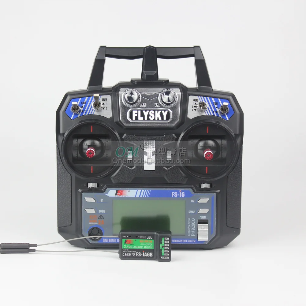 

Flysky FS-i6 FS I6 2.4G 6CH AFHDS RC transmitter controller with FS-iA6 FS-iA6B receiver for RC Airplane Helicopter Quadcopter