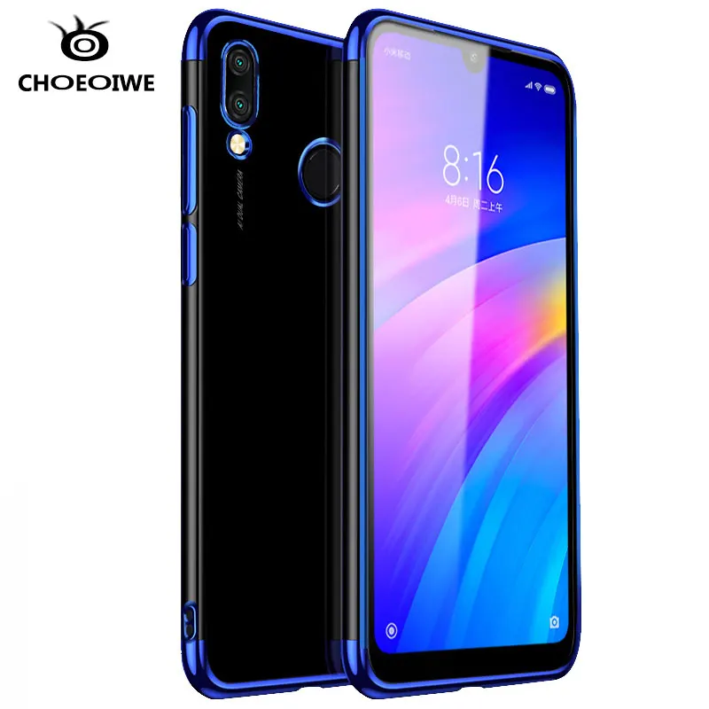 Силиконовый чехол для телефона Redmi 7 7A 8 8A с покрытием Xiaomi Note 8t K30 K20 Pro Ультратонкий