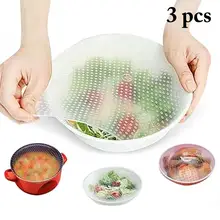 Пищевое постельное белье прозрачный силиконовый герметичный холодильник пластиковая обертка креативный многоразовый силикон эластичная крышка Силиконовая пищевая плёнка