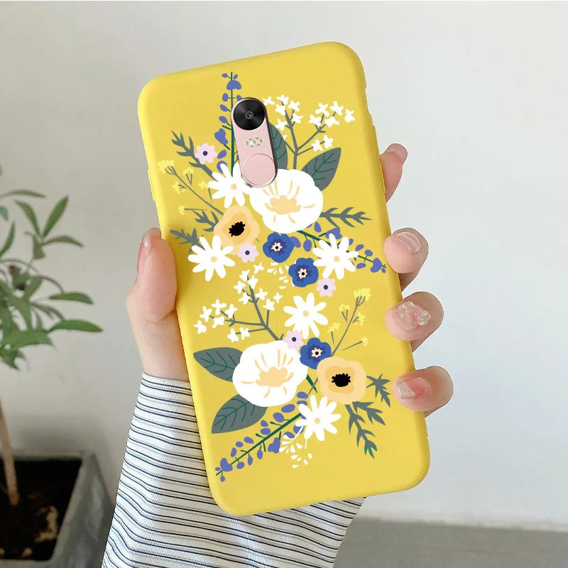 Matte Silicone Soft TPU Shell For Xiaomi Redmi Note 4 4x Note 5Pro Note 5A Cartoon Butterfly Shell For Redmi Note5a Phone Cover cell phone lanyard pouch Cases & Covers