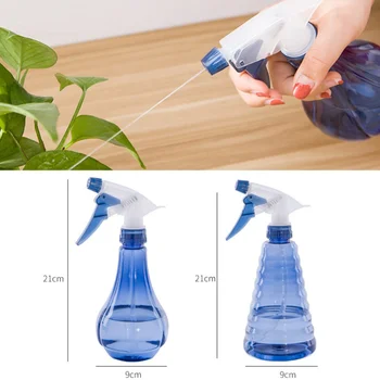 

Press-Type Spray Bottle Transparent Drop-Shaped Watering Can Rotary Spray Head Adjust Water Spray Watering Cans For Garden
