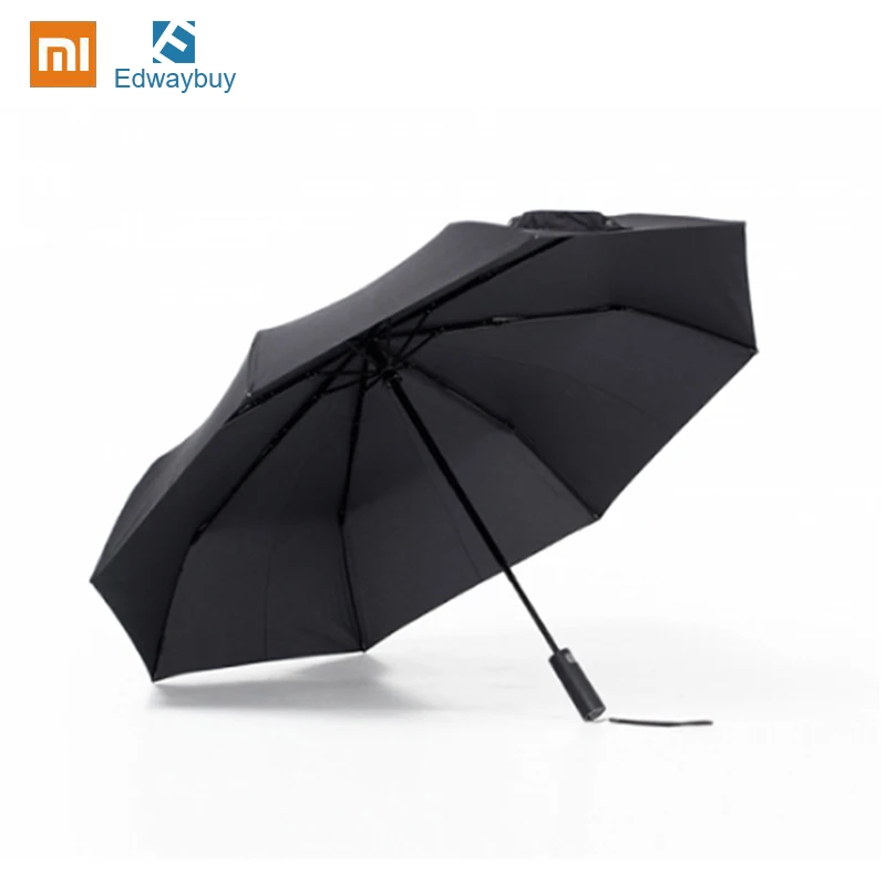 Автоматический зонт Xiaomi Mijia из алюминия для мужчин и женщин ветрозащитный