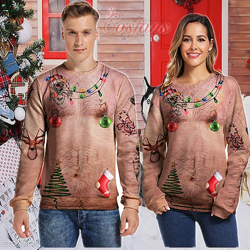 Chest Hair Christmas Sweater