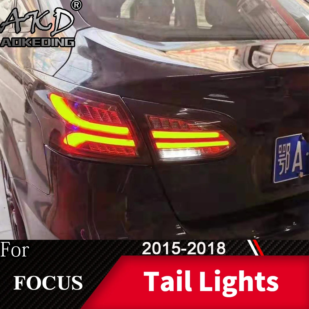 Задний фонарь для автомобиля Ford Focus- Focus Sedan светодиодный задний фонарь Противотуманные фары Дневные ходовые огни DRL тюнинг автомобильные аксессуары