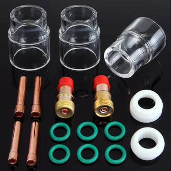 

17pcs TIG Welding Torch Welded Stubby 3/32 Inch # 12 Heat Cup Consumables