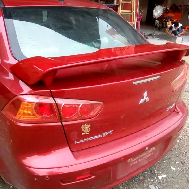 Для Mitsubishi Lancer спойлер 2010 2015 высокое качество абс материал праймер цвет задний для