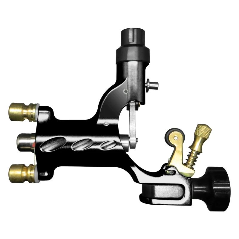 Pro Топ Стрекоза Швейцарский двигатель Ротационная Машина для татуировки пистолет предметы снабжения бесплатно RCA шнур- RTM-1003-32RCA - Цвет: Черный