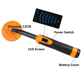 

Underwater Metal Detector 35meters Full Body LCD Display Waterproof Pinpointer Underwater 115FT Gold Finder PI750 Update Version