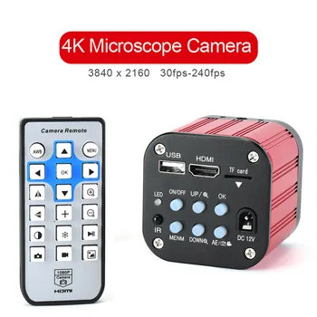 

4k UHD CMOS USB HDMI Digital Microscope Camera 1080P Full HD 120FPS Industrial Video Recorder For Phone Repair Soldering